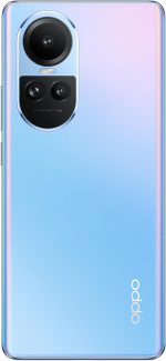 ⁦اوبو هاتف ذكي رينو 10 ثنائي شرائح الاتصال بذاكرة روم 256GB وذاكرة RAM 8GB (جي اس ام فقط | بدون سي دي ام ايه) هاتف ذكي 5G مفتوح من المصنع (ازرق ثلجي) - اصدار عالمي⁩ - الصورة ⁦4⁩