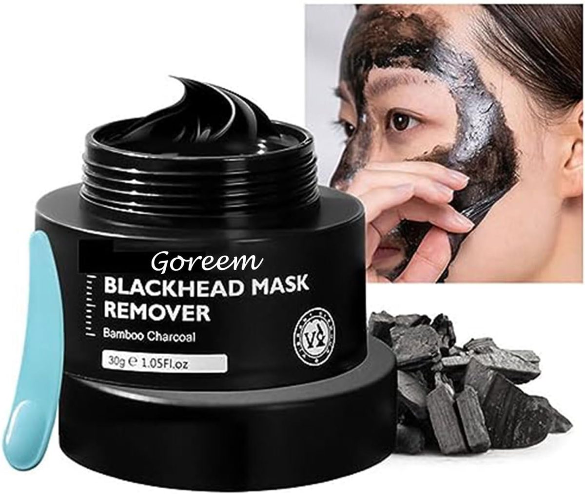 Goreem Deep cleaning Remove blackhead acne Pore cleaning Improve rough skin Bamboo Charcoal Blackhead Mask 30g