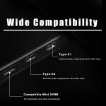 ⁦ايروفامي مكتب العاب كمبيوتر محمول 18.5 انش FHD 100Hz للابتوب وسيرفيس والكمبيوتر وبلاي ستيشن 4/5 مع حامل⁩ - الصورة ⁦5⁩