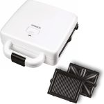 جهاز صنع الساندويشات مع شواية 2 في 1 من كينوود بقدرة 1300 واط، موديل OWSMP94.AOWH