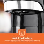 ⁦Geepas-Coffee Maker, 1.5L Filter Coffee Machine, GCM6103 | High Temperature Glass Carafe | Keep Warm & Anti-Drip Function | Reusable Filter | On/Off Switch with Indicator Light⁩ - الصورة ⁦7⁩
