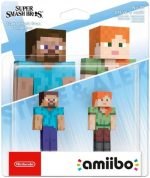 ⁦Nintendo Amiibo Character 2 Pack Minecraft Steve & Alex (Super Smash Bros. Collection) Switch⁩ - الصورة ⁦5⁩