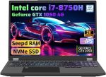 لابتوب العاب 16.1 انش FHD من نيوبيهير، انتل كور i7-8750H، ذاكرة RAM 32GB، ذاكرة مستديمة SSD 1TB، GTX 1050 4GB، ويندوز 11 برو، كيبورد باضاءة خلفية