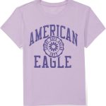 اميريكان ايغل تي شيرت باكمام قصيرة مزين برسومات للنساء