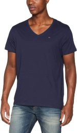 Tommy Jeans Men's TJM Original Jersey V Neck Knit Tops