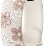 يو بيك سوار مزين بالزهور متوافق مع سوار ساعة ابل للنساء مقاس 40 ملم و41 ملم و38 ملم و42 ملم و44 ملم و45 ملم و46 ملم و49 ملم - سوار انيق منقوش على شكل زهرة لطيفة من السيليكون لسلسلة اي ووتش 10 9 8 7 6