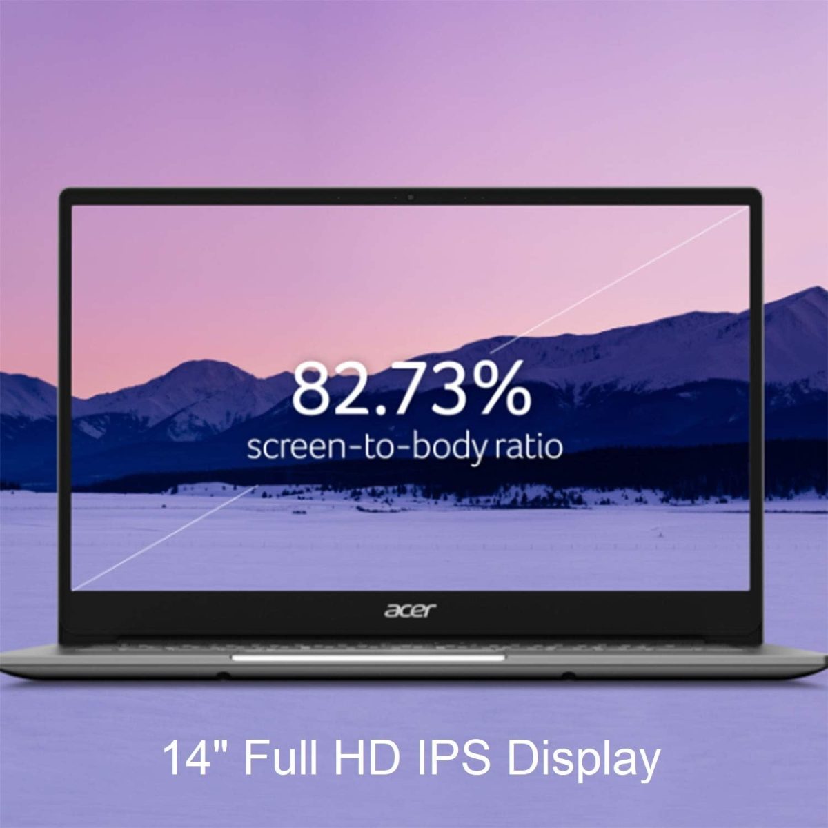 ⁦ايسر لابتوب سويفت 3 انتل ايفو رفيع وخفيف بشاشة FHD 14 انش ومعالج انتل كور i7-1165G7 وبطاقة عرض مرئي انتل ايرس اكس اي 8GB LPDDR4X و256GB NVMe SSD وواي فاي 6 وقارئ بصمة وكيبورد باضاءة خلفية⁩ - الصورة ⁦6⁩