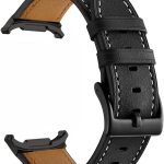 سوار ساعة جالكسي 8 كلاسيك 46 ملم، سوار لساعة سامسونج جالاكسي 8 40 ملم/44 متر (2025)، سوار معصم بديل من الجلد للعمل للرجال والنساء