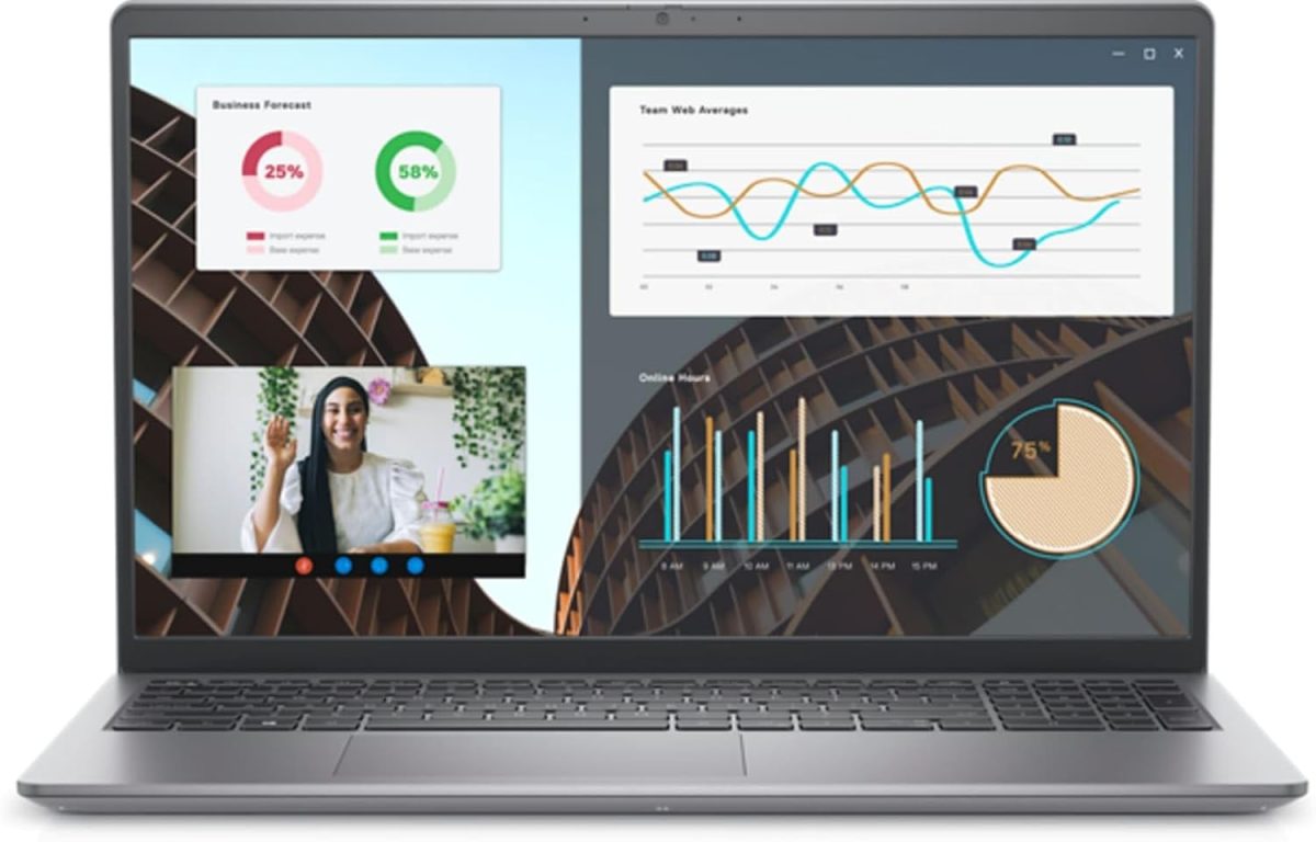 ⁦ديل لابتوب فوسترو 3530 (2023) | شاشة 15.6 انش 1920x1080 FHD | كور i7-1355U - قرص صلب 512GB SSD - ذاكرة RAM 16GB | 10 كور @ 5GHz بدون نظام تشغيل اسود⁩ - الصورة ⁦2⁩