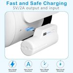 ⁦اتش ان سمارت حزمة بطارية لجهاز اوكيولوس كويست 2، حزمة بطارية حزام راس 5000mAh متوافقة مع اوكيولوس/ميتا كويست 2 خفيفة الوزن وقابلة للحمل لتمديد طاقة الواقع الافتراضي لوقت تشغيل اضافي 2-4 ساعات⁩ - الصورة ⁦5⁩