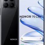 اونر هاتف ذكي 70 لايت ثنائي شرائح الاتصال بذاكرة روم 128GB وذاكرة RAM 4GB (جي اس ام فقط | بدون سي دي ام ايه) هاتف ذكي 5G مفتوح من المصنع (اسود ميدنايت) - اصدار عالمي