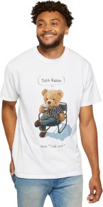 ⁦تي شيرت مطبوع عليه عبارة Just Relax Designer Bear Ralph Bear Lauren Bear Bootleg للجنسين للرجال والنساء G977⁩ - الصورة ⁦3⁩