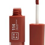 3 اينا احمر شفاه ذا لونج وير 114 من ميك اب، احمر شفاه مات مع حمض الهيالورونيك لترطيب الشفاه، احمر شفاه سائل عالي التصبغ - نباتي - لم يتم اختباره على الحيوانات