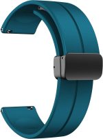 ⁦LEIXIUER 2 Pack 20mm Magnetic Strap for Samsung Galaxy Watch 6 40mm 44mm 43mm 47mm/5 Pro Band 45mm/Galaxy Watch 5 4 44mm 40mm/4 Classic 42mm 46mm Sport Silicone Strap with Magnetic Folding Buckle⁩ - الصورة ⁦5⁩