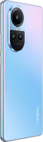 ⁦اوبو هاتف ذكي رينو 10 ثنائي شرائح الاتصال بذاكرة روم 256GB وذاكرة RAM 8GB (جي اس ام فقط | بدون سي دي ام ايه) هاتف ذكي 5G مفتوح من المصنع (ازرق ثلجي) - اصدار عالمي⁩ - الصورة ⁦5⁩