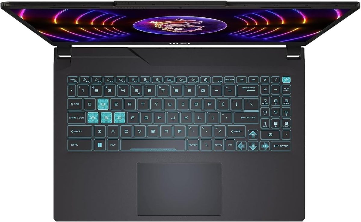 ⁦MSI لابتوب العاب سايبورغ 15 - 15.6FHD 144Hz، انتل كور i7-13620H، جيفورس RTX 3050 6GB، 1TB NVMe SSD، ويندوز 11، ماوس لاسلكي ستيك اسود (انفيديا جيفورس RTX3050 6GB | 1TB | RAM 16GB | ويندوز 11 هوم)⁩ - الصورة ⁦2⁩