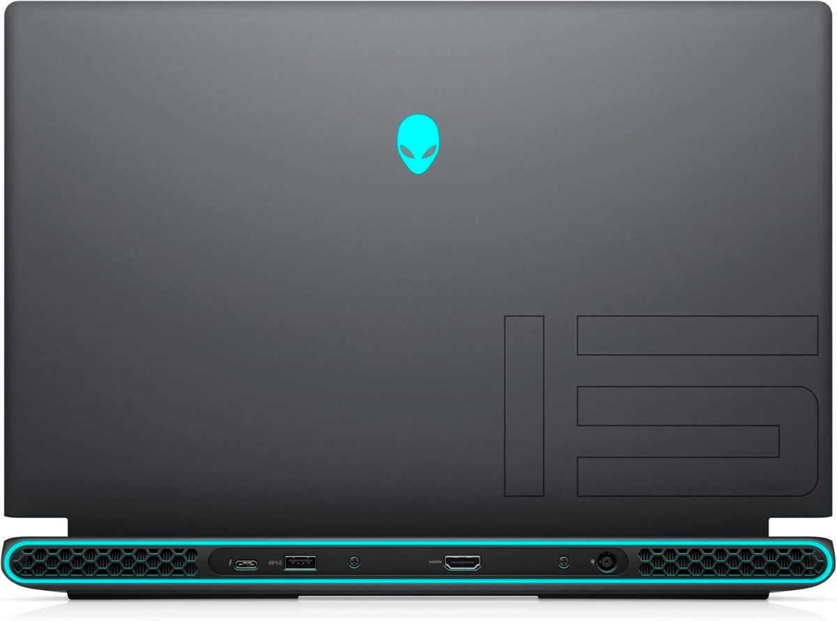 ⁦الينوير لابتوب العاب M15 R6 بشاشة 15.6 انش FHD (1920×1080) 1 مللي ثانية 360 هرتز، انتل كور i7-11800H، ذاكرة RAM DDR4 32GB، SSD 1TB، انفيديا RTX 3070 8GB، ويندوز 11 هوم، اسود⁩ - الصورة ⁦6⁩