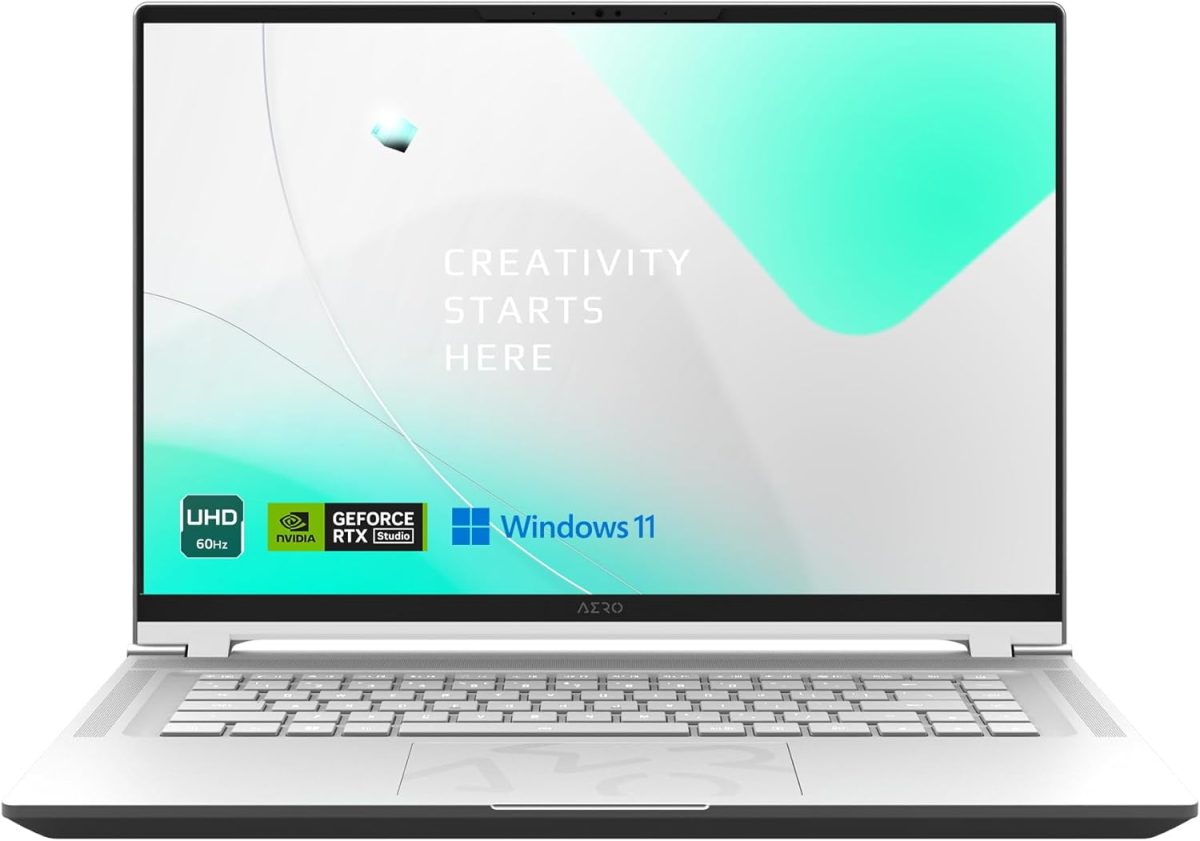 جيجابايت ايرو 16 OLED: 16 انش 16:10 4K UHD+ 3840x2400 60Hz OLED، انفيديا جيفورس RTX 4070 GPU 8GB GDDR6، انتل كور i7-13700H، 16GB DDR5 RAM، 1TB SSD، ويندوز 11 هوم (ايرو 16 OLED BSF-73US9944 SH) SH)