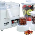 عصارة ومحضر طعام 4 في 1 متعدد الوظائف من كريبتون، خلاط ومفرمة ومطحنة مع برطمان سعة 1.6 لتر، وظيفة نبض بسرعتين، ل