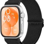 سوار مطاطي لساعة هواوي فيت 4/3 (ليس لساعة فيت/فيت 2)، سوار نايلون قابل للتمدد والتعديل وجيد التهوية لساعة هواوي فيت 3/4 للرجال والنساء