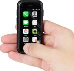 هيبيبو هاتف ذكي صغير للغاية 3G ثنائي شرائح الاتصال بذاكرة RAM 1GB وروم 8GB 5.0MP رباعي النواة غير مقفل وجيب للاطفال مقاس 2.5 انش بنظام اندرويد (اسود)