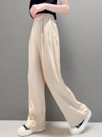 ⁦سانجتري بنطلون واسع الساق للبنات والنساء خفيف الوزن كاجوال مرن عالي الخصر بقصة ساق مستقيمة، مناسب لعمر 4 سنوات - للنساء مقاس 2XL⁩ - الصورة ⁦8⁩