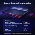 ⁦لينوفو لابتوب العاب ليجن برو 7 16IAX10H 16 انش WQXGA OLED 240Hz، انتل الترا 9 275HX، 32GB RAM، 2TB SSD، RTX 5070Ti 12GB GDDR7، كيبورد انجليزي-عربي RGB، ويندوز 11، اسود اكليبس [83F5008PAX] + عناية⁩ - الصورة ⁦9⁩