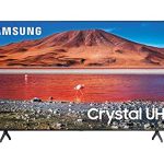 سامسونج تلفزيون ذكي 75 بوصة 4 كيه الترا اتش دي ليد مع ريسيفر مدمج، اسود - UA75AU7000 - اصدار عالمي