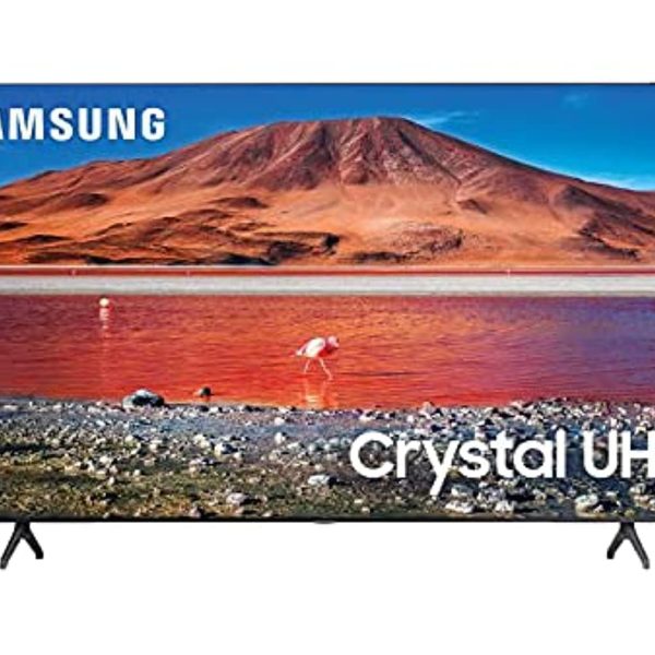 سامسونج تلفزيون ذكي 75 بوصة 4 كيه الترا اتش دي ليد مع ريسيفر مدمج، اسود - UA75AU7000 - اصدار عالمي