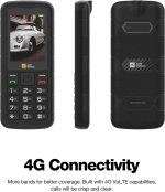 ⁦ايه جي ام هاتف اساسي متين M9 4G بزر كبير لكبار السن، مقاوم للماء IP68/IP69K، مقاوم للسقوط، خطوط، اتصال سريع، 3 فتحات بطاقات، راديو اف ام، شعلة، بطارية 1000mAh⁩ - الصورة ⁦2⁩