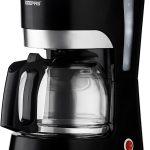 Geepas-Coffee Maker, 1.5L Filter Coffee Machine, GCM6103 | High Temperature Glass Carafe | Keep Warm & Anti-Drip Function | Reusable Filter | On/Off Switch with Indicator Light