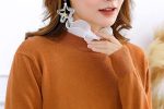 ⁦NALACAL Fake Collar Lady Ruffles Turtle Neck False Shirt Collar Detachable Doll Lapel Blouse Half Shirts False Collar Stand Top Elegant for Women's Girl's⁩ - الصورة ⁦3⁩