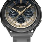 اتش اي فيوتشر ساعة ذكية اكتيف مع نظام تحديد المواقع ثنائي النطاق، شاشة اموليد 1.4 انش، عمر بطارية 7 ايام، تتبع صحة النوم ومعدل ضربات القلب، مقاومة للماء IP68 للرجال والنساء - اسود واصفر