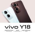 ⁦فيفو واي 18 4G (بني موكا، ذاكرة RAM 6+6GB، 128GB) | شاشة 6.56 انش | 90Hz | كاميرا خلفية 50MP | وضع ليلي فائق | مقاومة للغبار والماء IP54 | توسيع ذاكرة 1TB |⁩ - الصورة ⁦2⁩