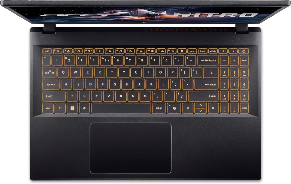 ⁦ايسر لابتوب العاب نيترو في ANV15 الجيل 13 انتل كور i9-13900H 14 نواة حتى 5.4GHz/16GB DDR4/1TB SSD/8GB انفيديا جيفورس RTX 5050 جرافيكس/شاشة 15.6 انش FHD IPS 165Hz/W11/WiFi-6/كيبورد باضاءة خلفية/اسود⁩ - الصورة ⁦7⁩