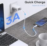 ⁦محول USB C الى USB من اريكيجي [عبوتين]، محول ثاندربولت 3 الى USB 3.0 او تي جي متوافق مع ماك بوك برو وبيكسل بوك والمزيد من الاجهزة من النوع سي (اسود)⁩ - الصورة ⁦4⁩