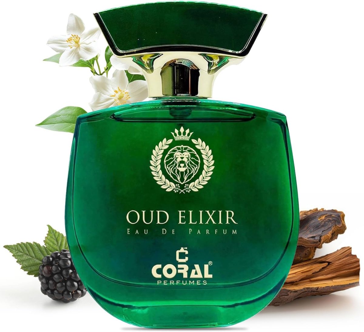 عطر كورال عود اليكسير للجنسين - 100 مل | او دي بارفان | عطر فاخر يدوم طويلا | عطر العود الأنيق والحسي | رائحة الفواكه والزهور الغريبة | مثالي للهدايا