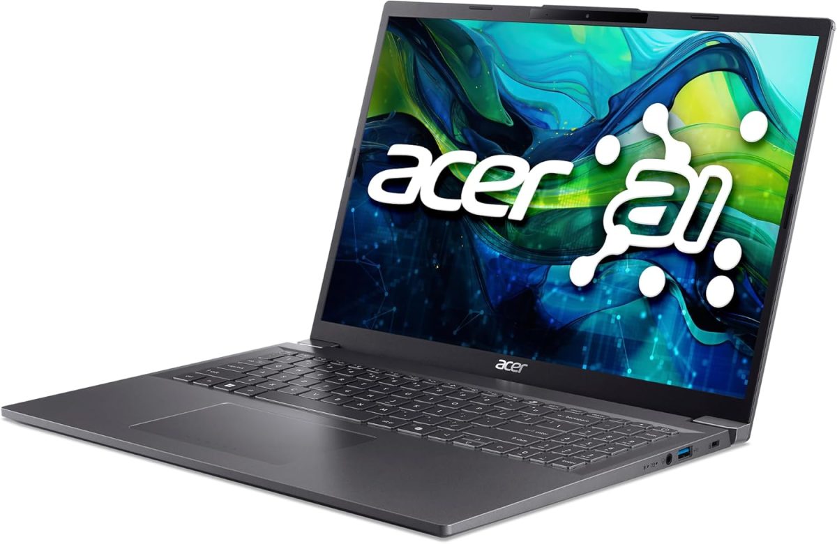 ⁦ايسر لابتوب اسباير 16 ايه اي ريدي | شاشة 16 انش WUXGA 1920×1200 IPS | معالج انتل كور الترا 7 155U | رسومات انتل | 32GB LPDDR5X | 1TB جيل 4 SSD | واي فاي 6E | ويندوز 11 هوم | A16-71M-767Z⁩ - الصورة ⁦4⁩