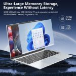 ⁦لابتوب العاب 2025 i7 1195G7 (بيت كور i7-1165G7/i7-1185G7)، لابتوب 15.6 انش، 32GB 1TB SSD، شاشة FHD 1920×1080، كيبورد باضاءة خلفية ببصمة الاصبع، كيبورد ار جيه 45 HDMI 180 فتحة زاوية⁩ - الصورة ⁦2⁩