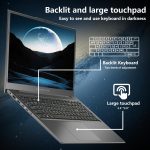 ⁦لابتوب ماشنايك 17.3 انش، معالج انتل، 16GB DDR5 RAM، 1TB SSD، كيبورد باضاءة خلفية، شاشة كبيرة مع معدل تحديث 120Hz، مثالي للعمل والمدرسة والبث المباشر، ويندوز 11 هوم، رمادي عصري⁩ - الصورة ⁦3⁩