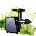 عصارة الفواكه والخضروات، عصارة بطيئة الضغط على البارد بمحرك هادئ سهلة التنظيف، مستخرج عصير خالي من البيسفينول ايه، امنة للاستخدام في غسالة الصحون للكرفس والجزر والبنجر والزنجبيل وعشبة القمح