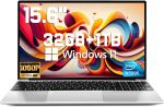 لابتوب انبكوير 2025 الاحدث ويندوز 11 15.6 انش، 1TB SSD، ذاكرة RAM ثنائية القناة 32GB، معالج رباعي النواة (بحد اقصى 2.9GHz)، شاشة FHD 1080P، كيبورد باضاءة خلفية، بصمة اصبع، كاميرا ويب، ميني HDMI، WiFi5