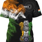 تي شيرت رجالي كلاسيكي مطبوع عليه علم الإمارات العربية المتحدة ثلاثي الابعاد برقبة دائرية ضيقة واكمام قصيرة قميص عصري كاجوال للجنسين