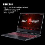 ⁦ايسر لابتوب العاب نيترو 5 الجيل 12 انتل كور i5-12500H / 16GB RAM / 512GB SSD / 4GB انفيديا جيفورس RTX 3050 Ti GPU / شاشة 15.6 انش FHD 144Hz IPS / ويندوز 11 هوم / اسود اوبسيديان وكيبورد انجليزي⁩ - الصورة ⁦12⁩