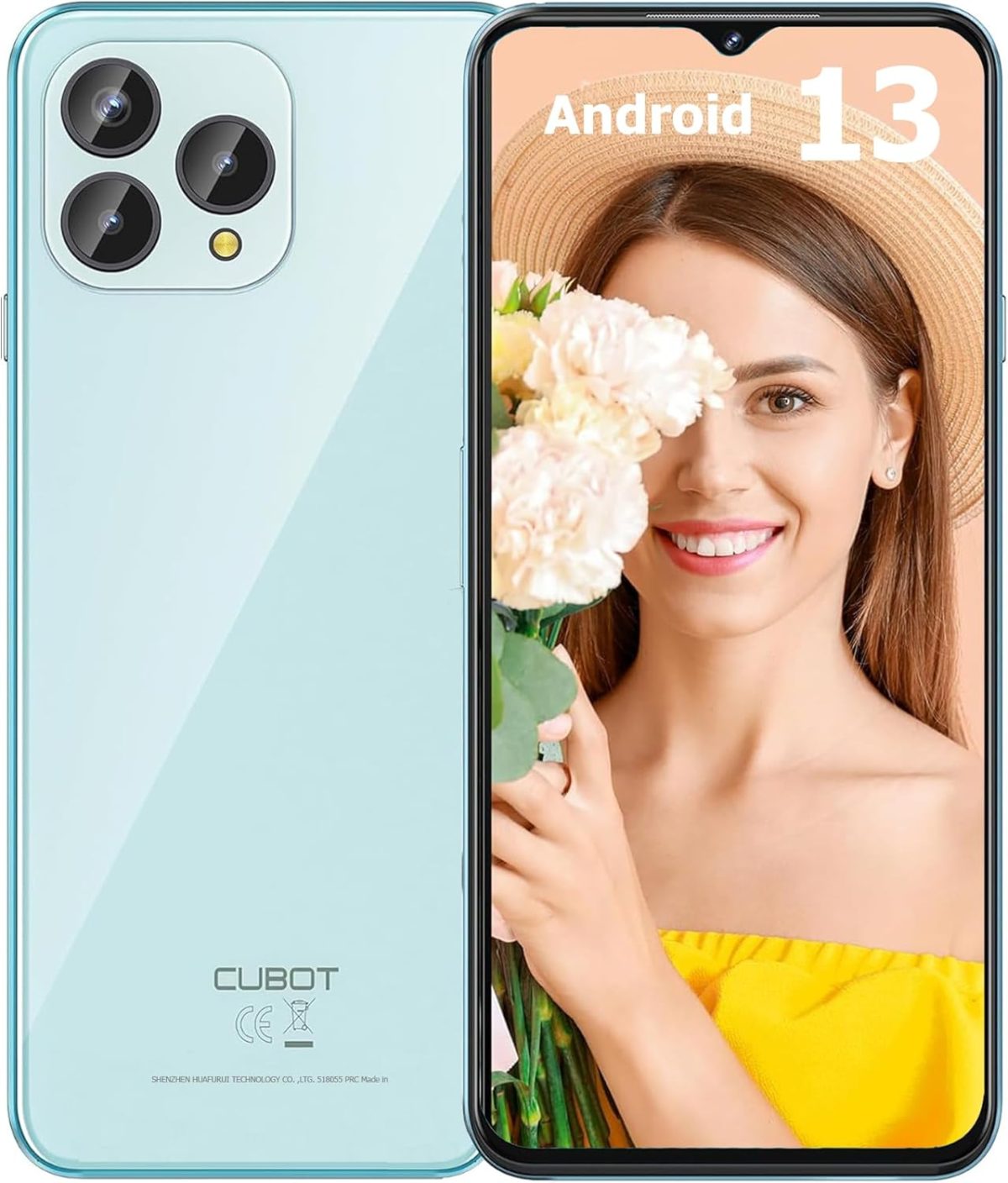 كوبت هاتف ذكي P80 اندرويد 13 بذاكرة RAM 8GB وروم 512GB وشاشة 6.55 انش FHD+ وبطارية 5200mAh وكاميرا خلفية 48MP وكاميرا امامية 24MP و4G ثنائي شرائح الاتصال وبصمة اصبع/ان اف سي/او تي جي/اصدار عالمي (ازرق