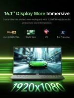 ⁦لابتوب العاب بمعالج AMD رايزن 7 5825U (8C/16T، حتى 4.3GHz)، شاشة FHD 16.1 انش مع كيبورد باضاءة خلفية، ذاكرة RAM 16GB 512GB NVMe SSD، واي فاي 6، HDMI 1.4، USB3.2، نوع C، بطارية 53Wh⁩ - الصورة ⁦2⁩
