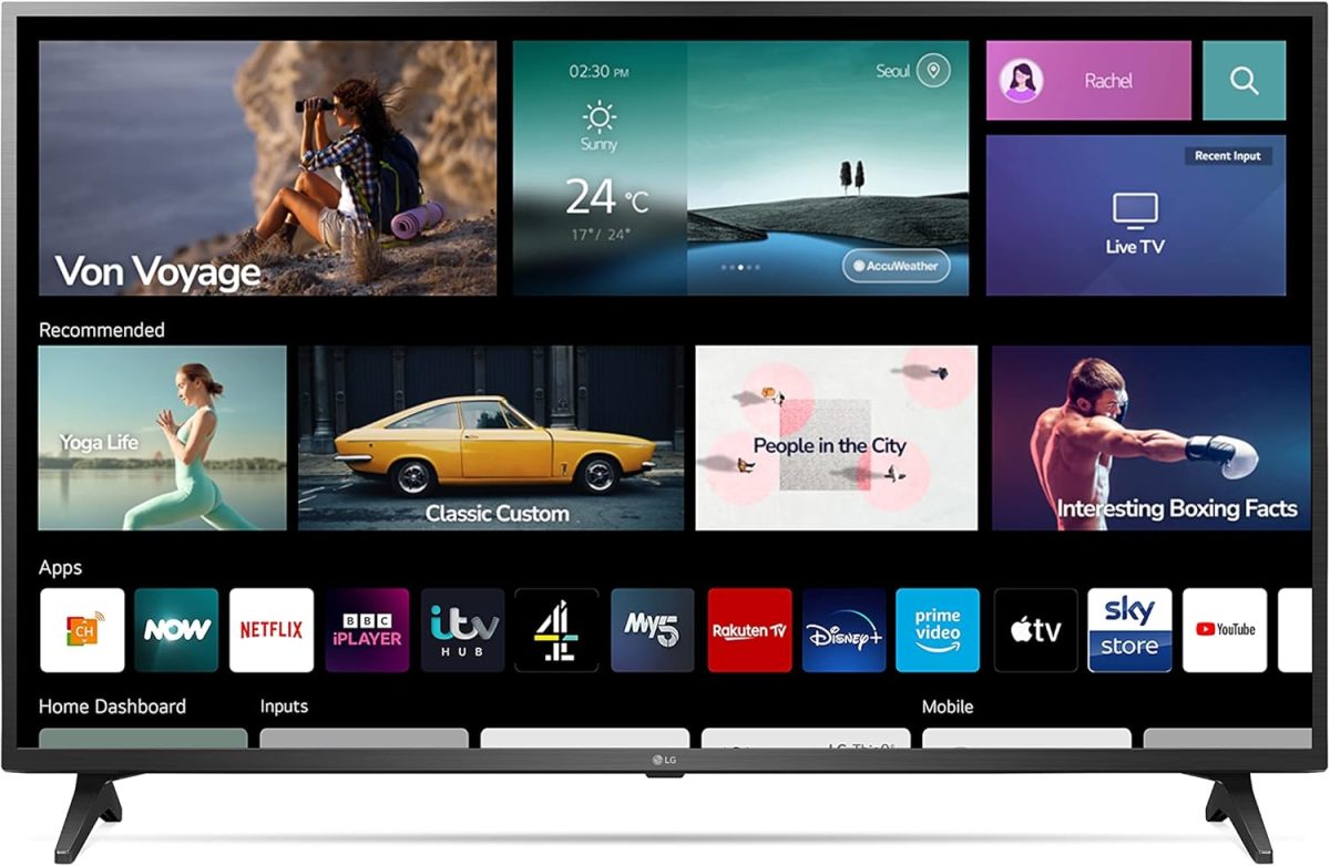 ⁦LG تلفزيون سمارت UHD 4K 50 بوصة 50UQ75 (مجدد) - اسود⁩ - الصورة ⁦3⁩