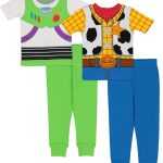 توي ستوري طقم بيجامة قطن للاولاد من بيكسار توي ستوري مكون من 4 قطع