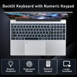 ⁦لابتوب العاب 15.6 انش من نايكلولو، 16GB RAM 512GB SSD، معالج N5095 4C/4T (حتى 2.9Ghz)، رسومات UHD، شاشة 15.6 انش FHD 1920×1080، واي فاي 5، بلوتوث 5.0، كيبورد باضاءة خلفية، فتح بصمة الاصبع⁩ - الصورة ⁦6⁩