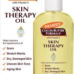 زيت مرطب للجسم بخلاصة زبدة الكاكاو من بالمرز مع فيتامين E وزيت الارغان النقي، مرطب عميق للجسم للبشرة الجافة والتالفة والندبات وعلامات التمدد، 5.1 اونصة سائلة